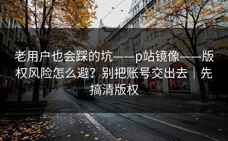 老用户也会踩的坑——p站镜像——版权风险怎么避？别把账号交出去｜先搞清版权